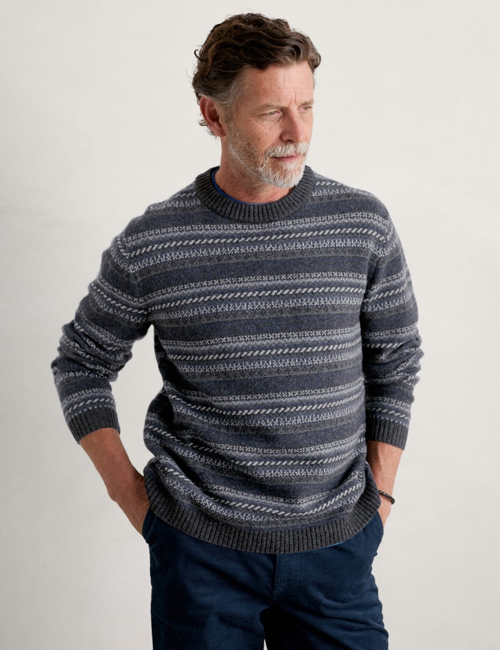Fair isle jumper discount mens marks and spencer