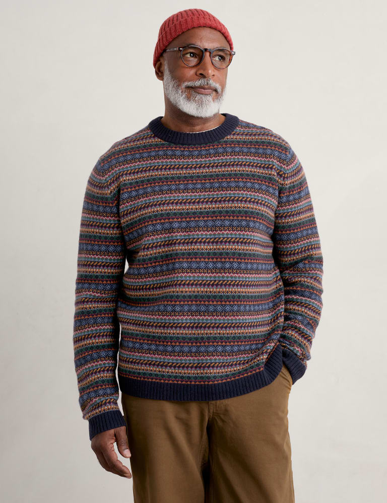 Lambswool Rich Fair Isle Crew Neck Jumper 3 of 6