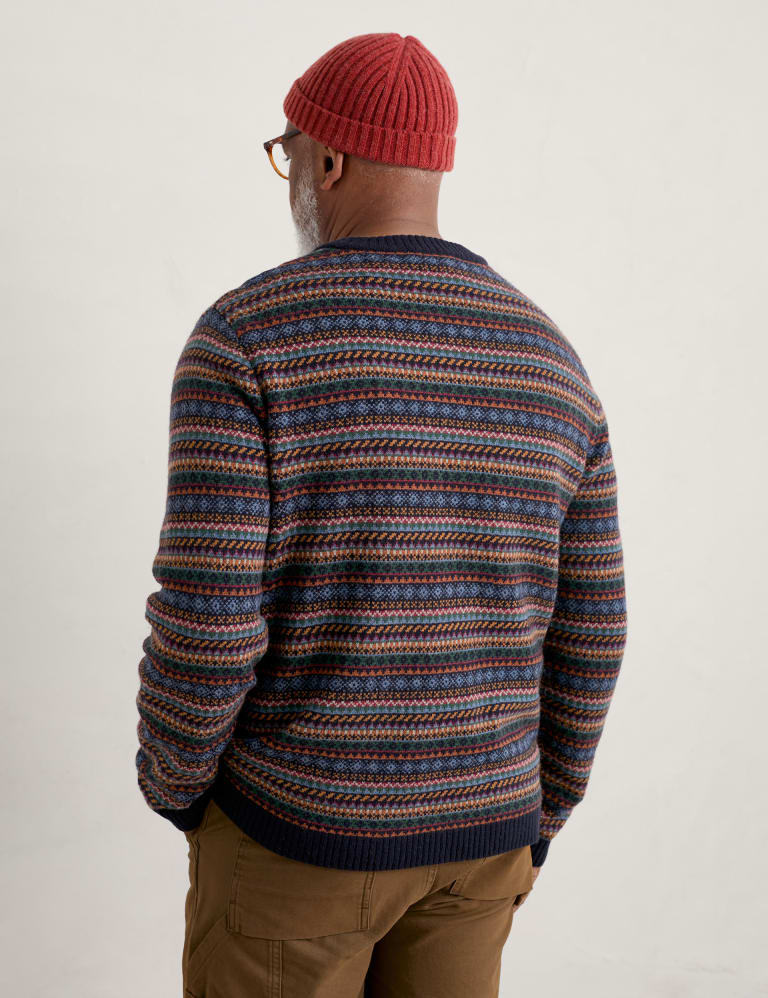 Lambswool Rich Fair Isle Crew Neck Jumper 4 of 6