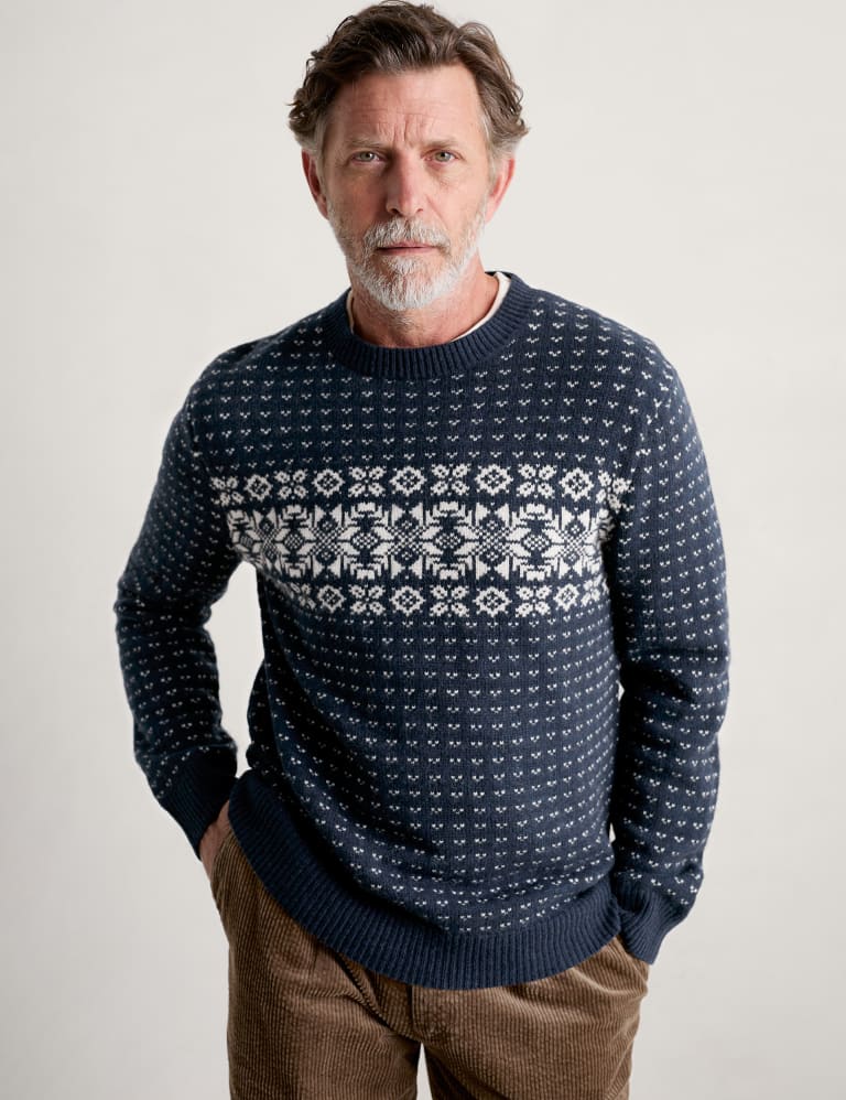 Lambswool Rich Fair Isle Crew Neck Jumper 1 of 5