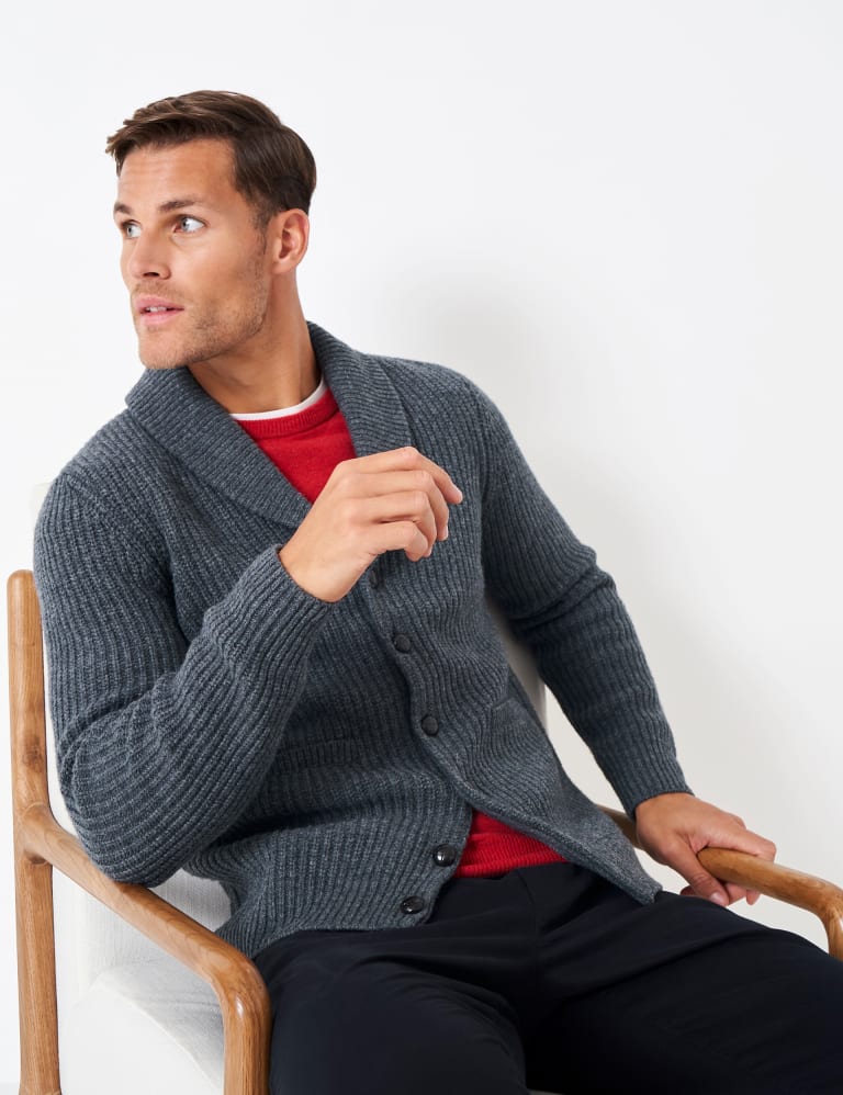 M&s mens lambswool on sale cardigans