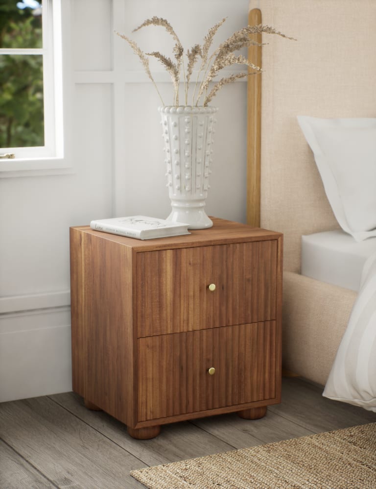 Langham 2 Drawer Bedside Table 1 of 8