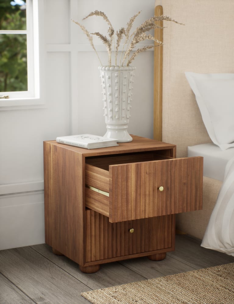 Langham 2 Drawer Bedside Table 4 of 8