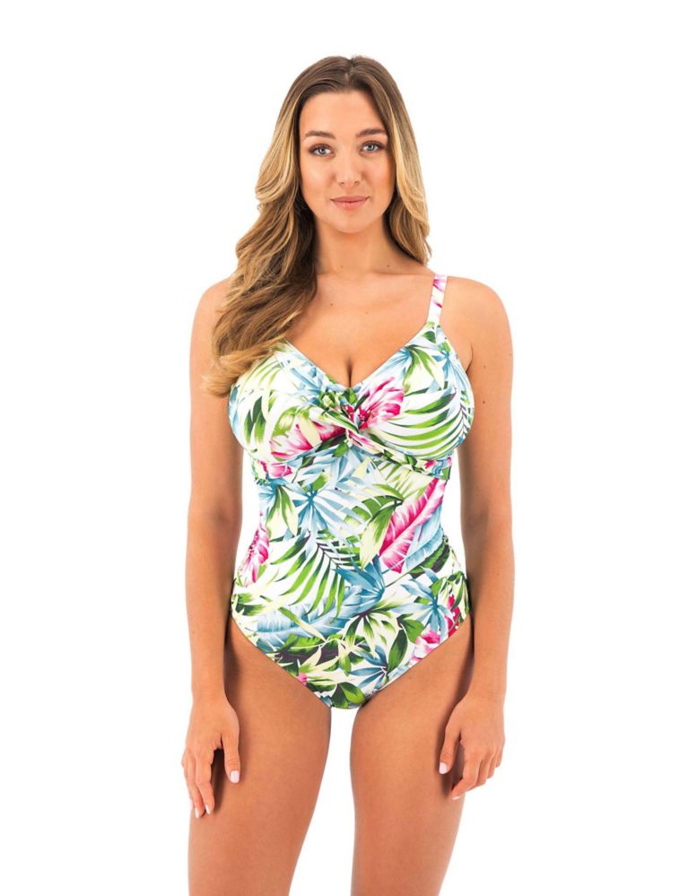 Langkawi Floral Wired Twist Front Swimsuit 3 of 5