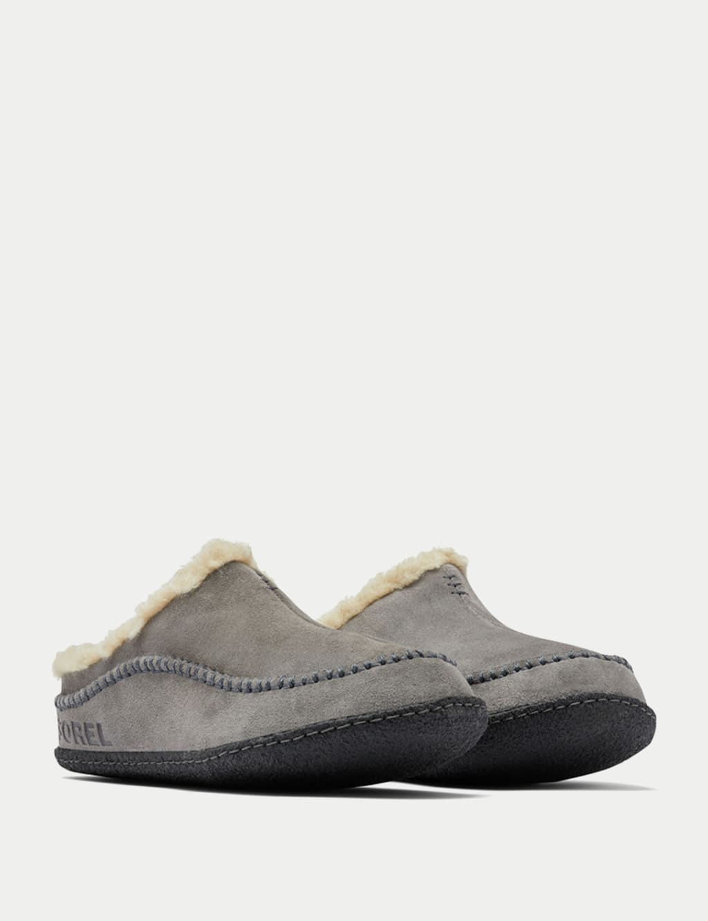 Lanner Ridge Suede Shearling Slippers Sorel M S