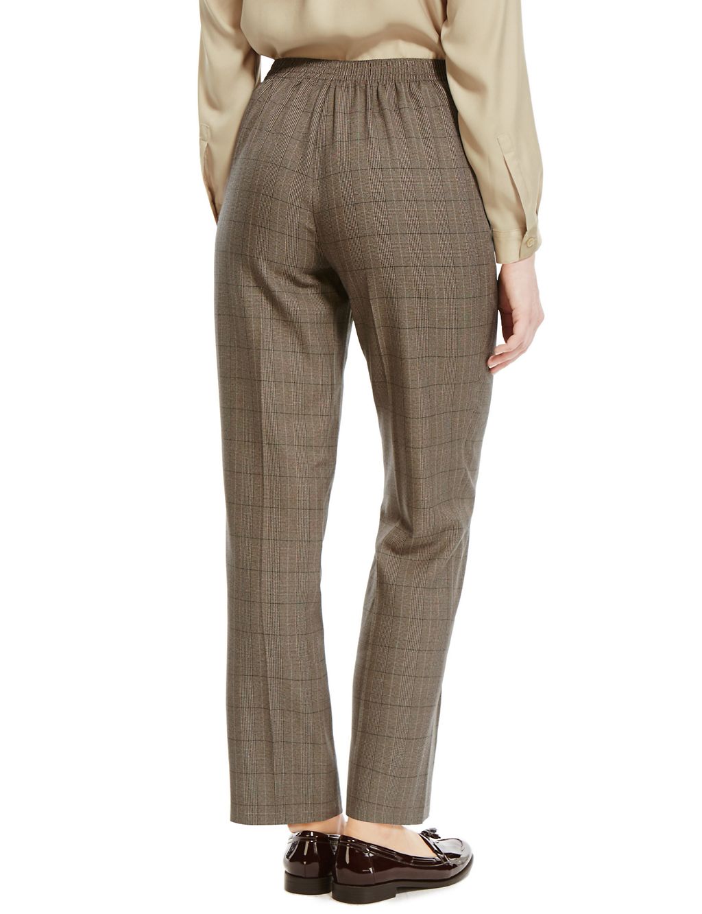 Large Checked Straight Leg Trousers 4 of 4