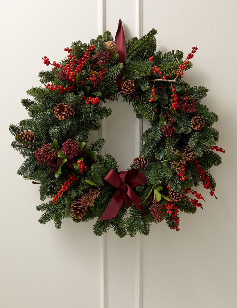 Large Festive Red Wreath 1 of 3
