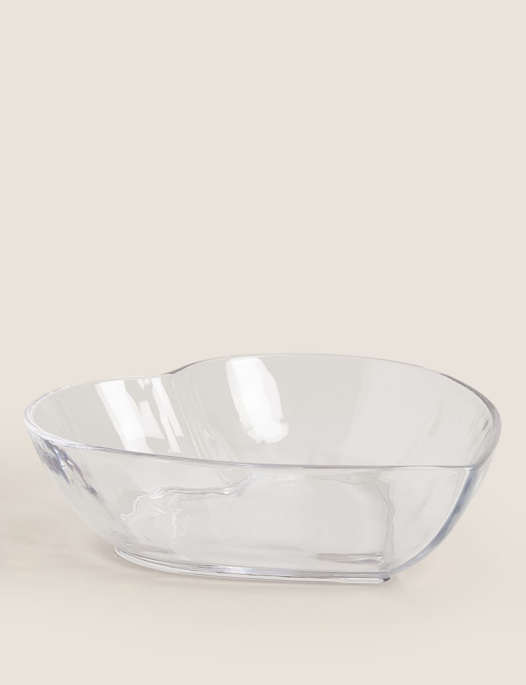 Large Glass Heart Serving Bowl 1 of 5