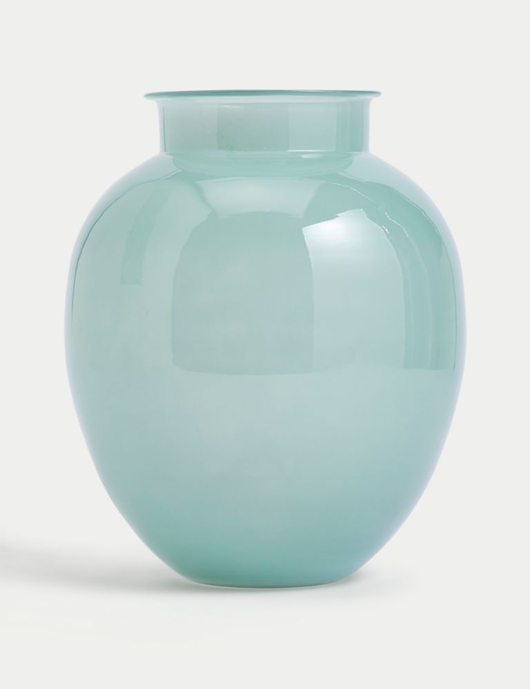 Large Glass Urn Vase 2 of 4