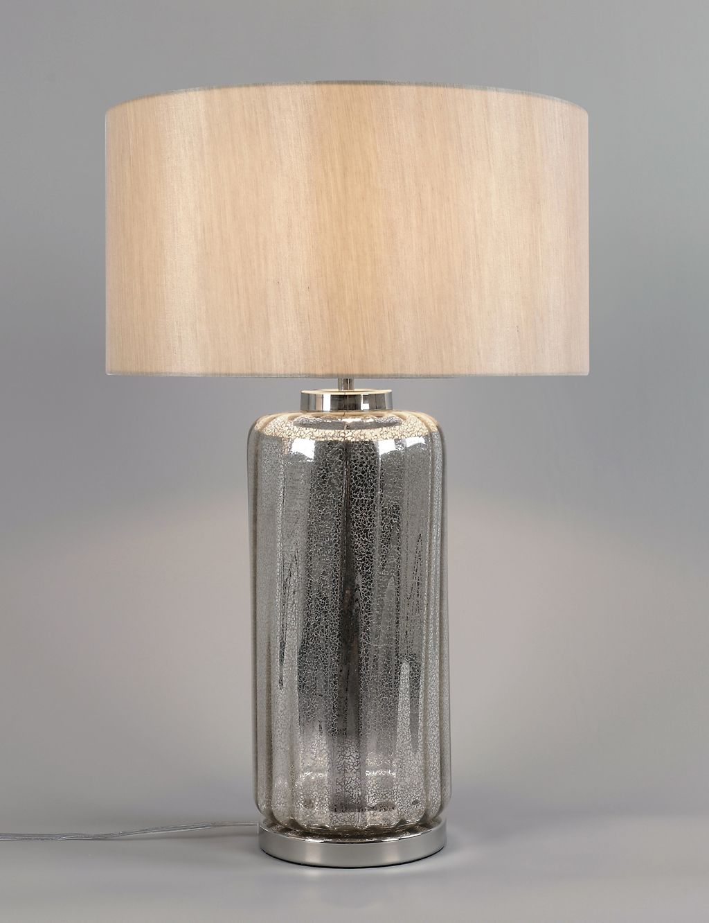 Large Mercury Glass Table Lamp 6 of 6
