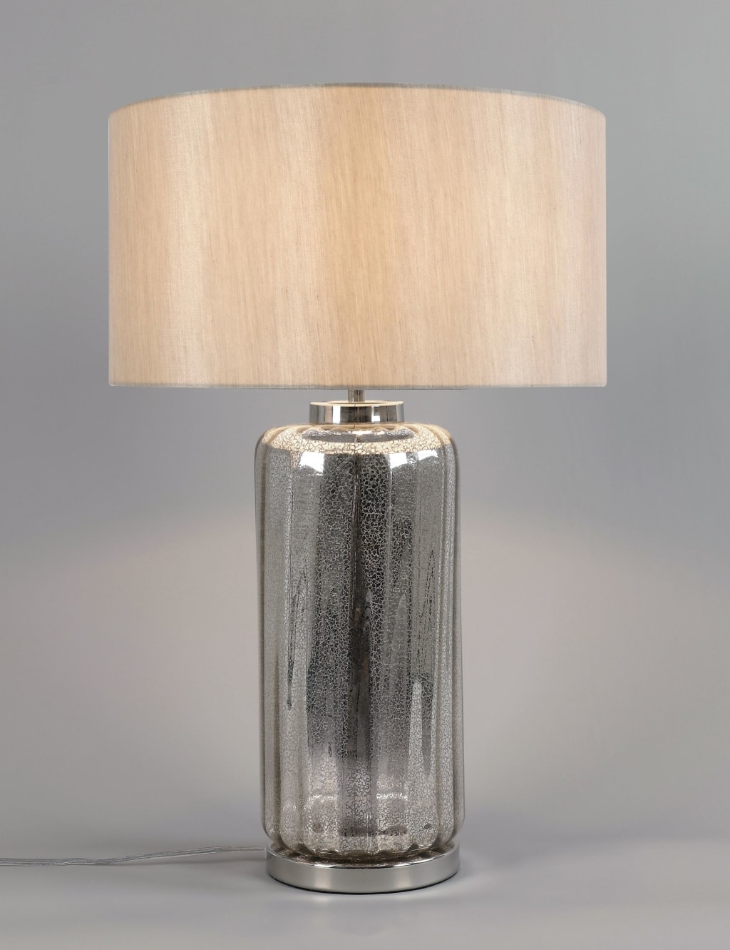 Large Mercury Glass Table Lamp M S Collection M S