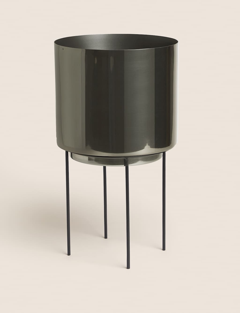 Large Metal Planter with Stand 2 of 7