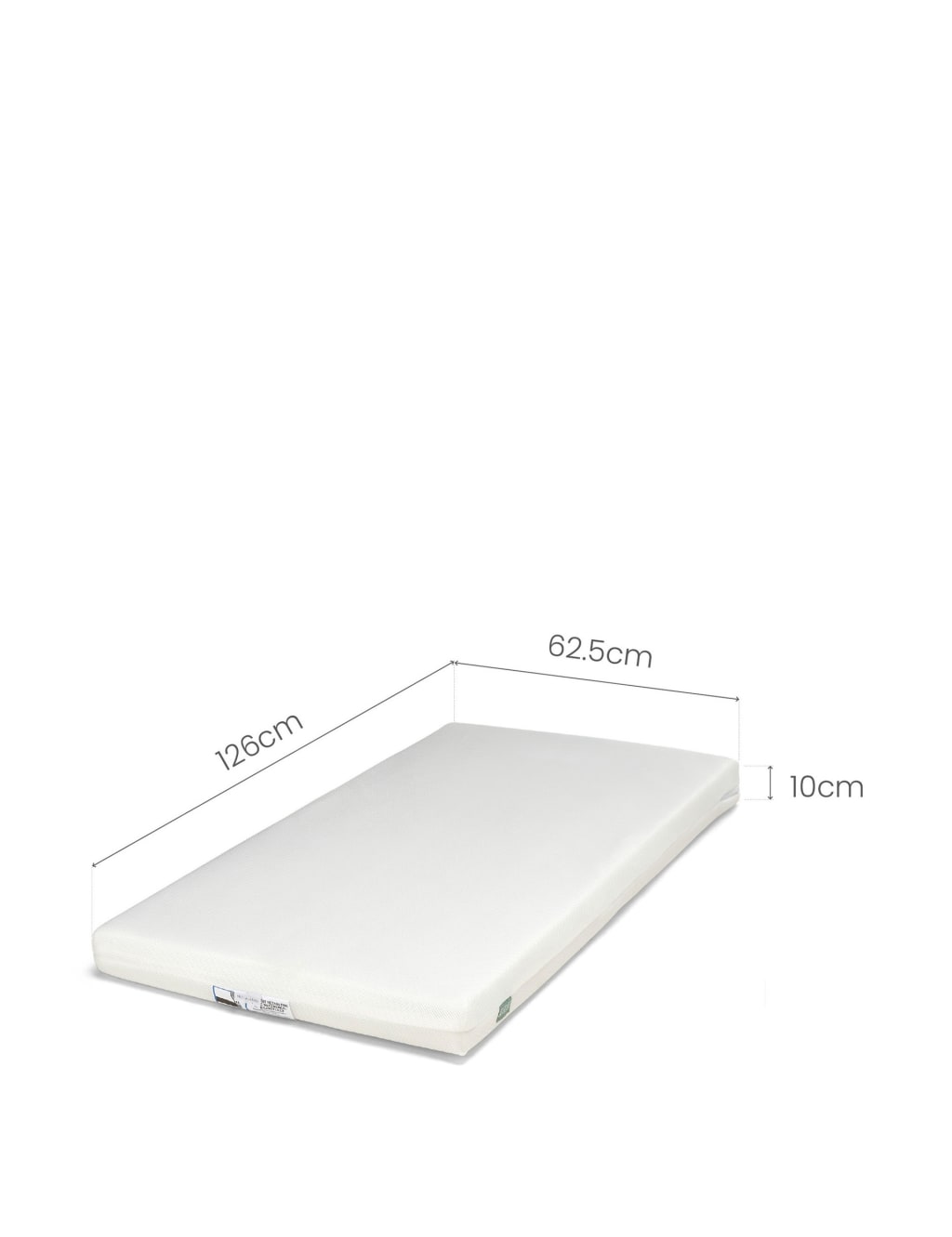 Large Premium Pocket Spring Cot Mattress 1 of 2