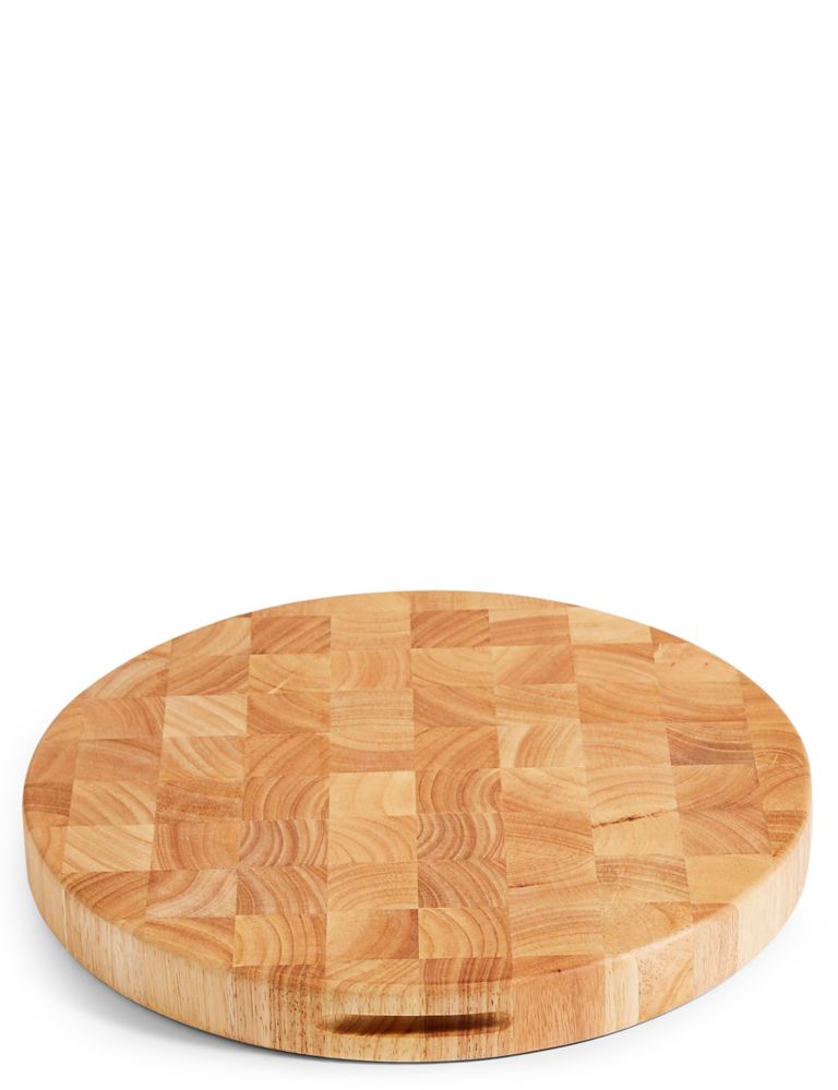 Large Round End Grain Chopping Board 1 of 3