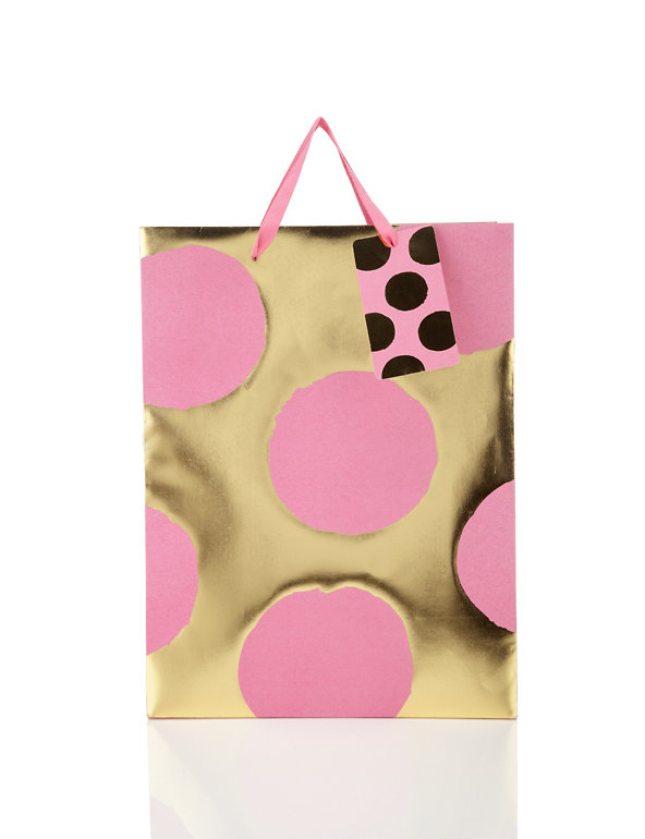 Large Spotted Gift Bag Image 1 of 2