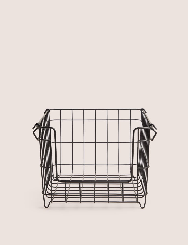 Large Stackable Storage Basket 1 of 4