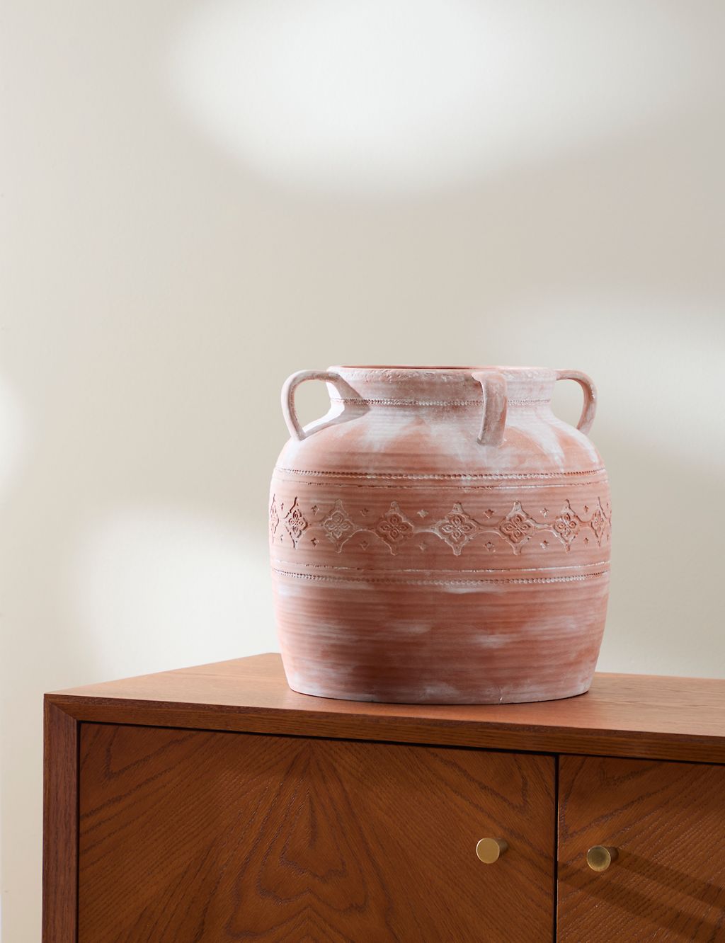 Large Terracotta Urn Vase 2 of 6