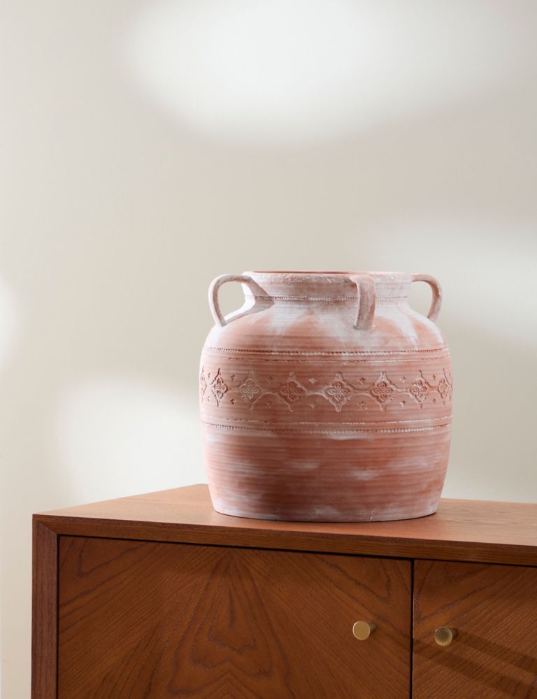 Large Terracotta Urn Vase 1 of 6