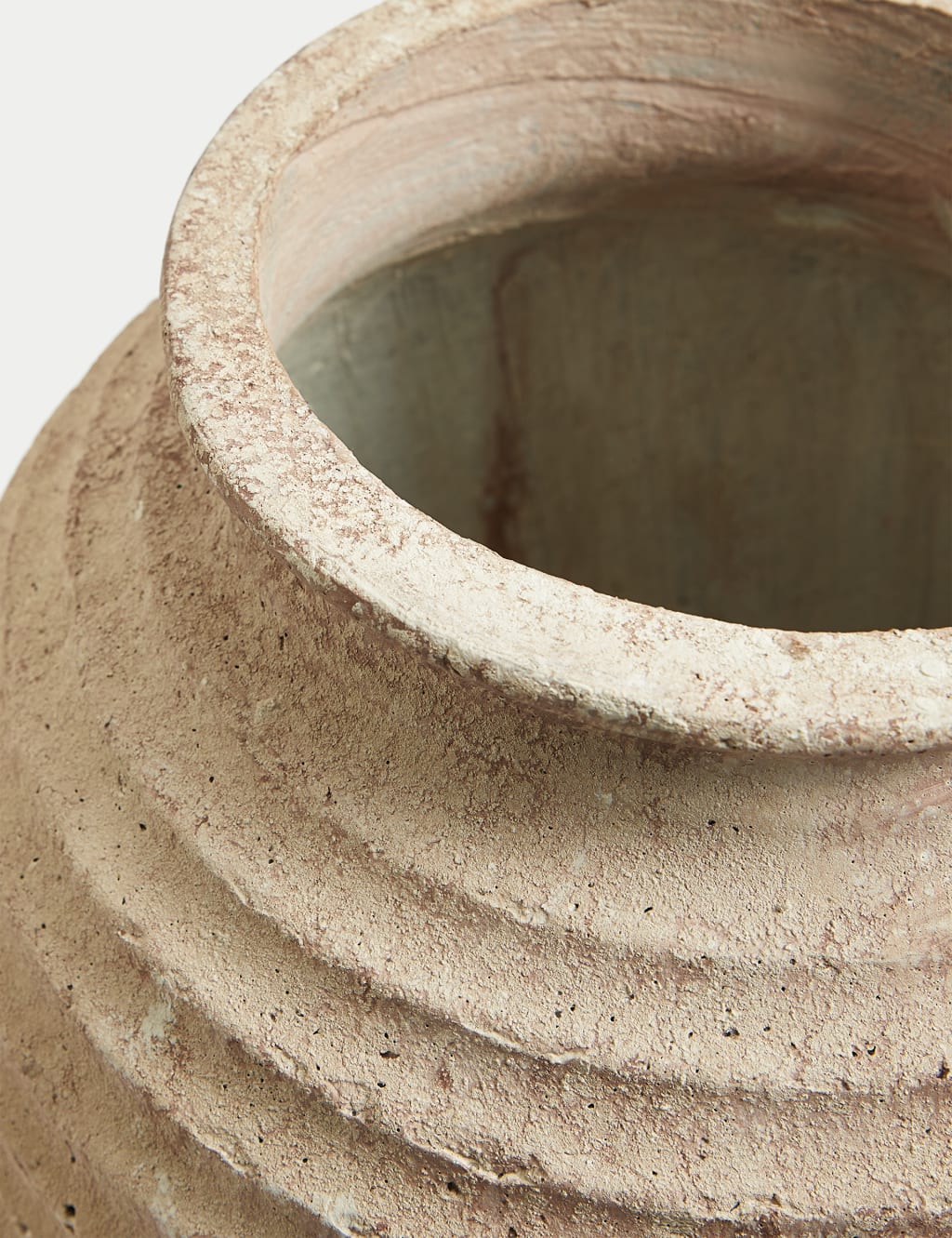 Large Textured Vase M&S X Fired Earth M&S