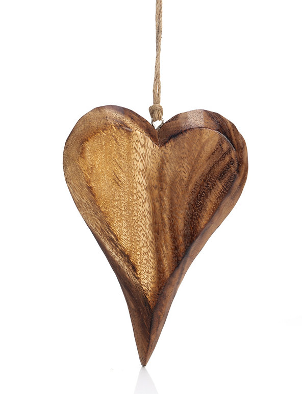 Large Wooden Heart Image 1 of 1