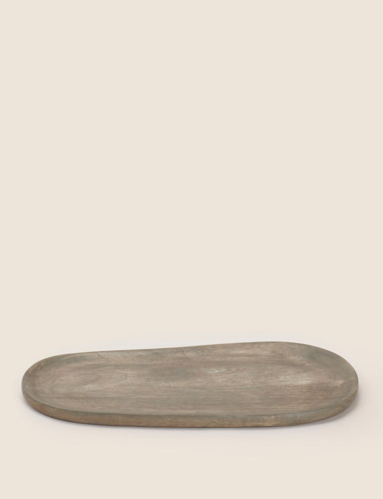 Large Wooden Platter 2 of 5
