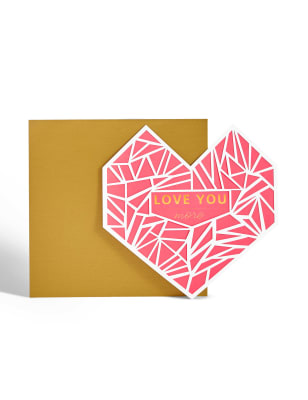 Laser Cut Heart Card M&S