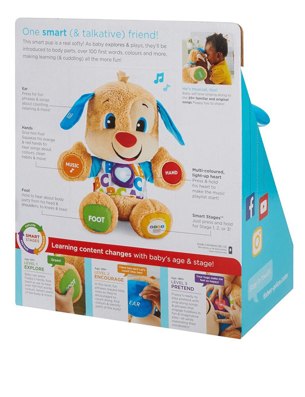 Laugh & Learn Smart Stages Puppy Toy (6+ Mths) 4 of 4