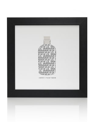 Laughter is the Best Medicine Wall Art M&S