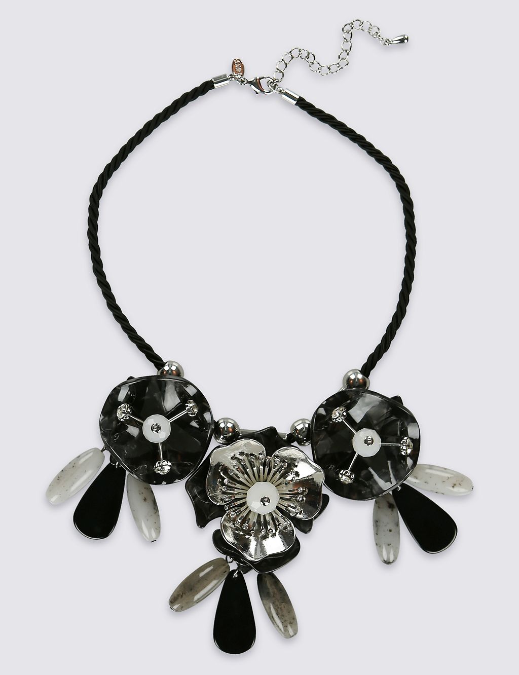 Layered Sparkle Flower Necklace 2 of 2