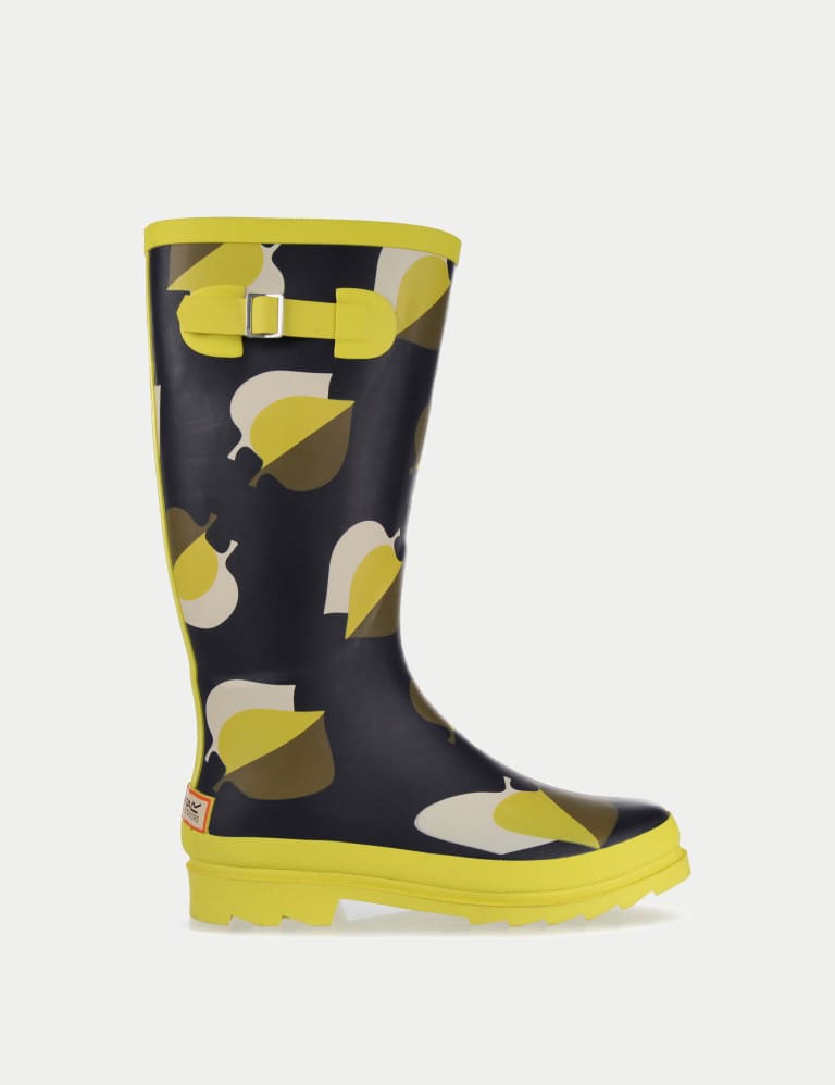 Leaf Print Wellies Regatta M S