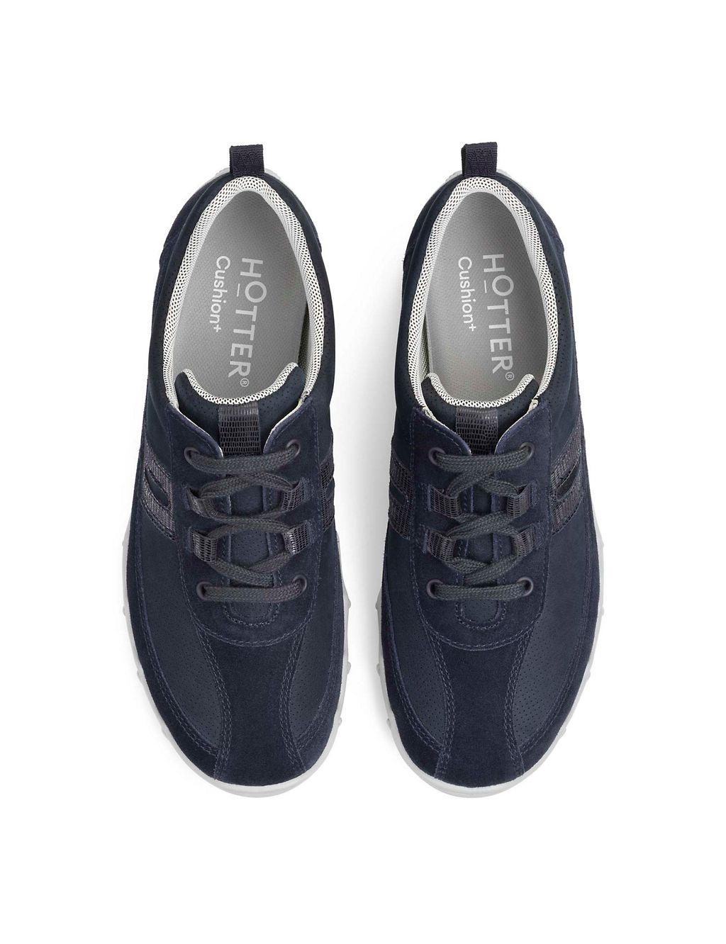 Leanne Extra Wide Fit Suede Trainers | Hotter | M&S