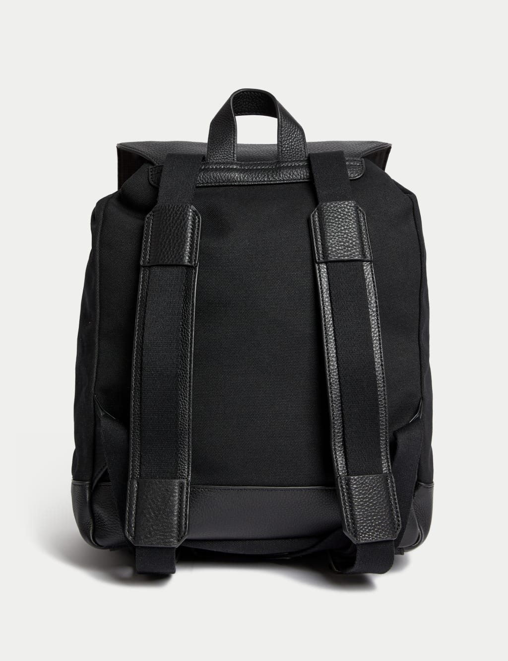 Black cotton backpack 2025