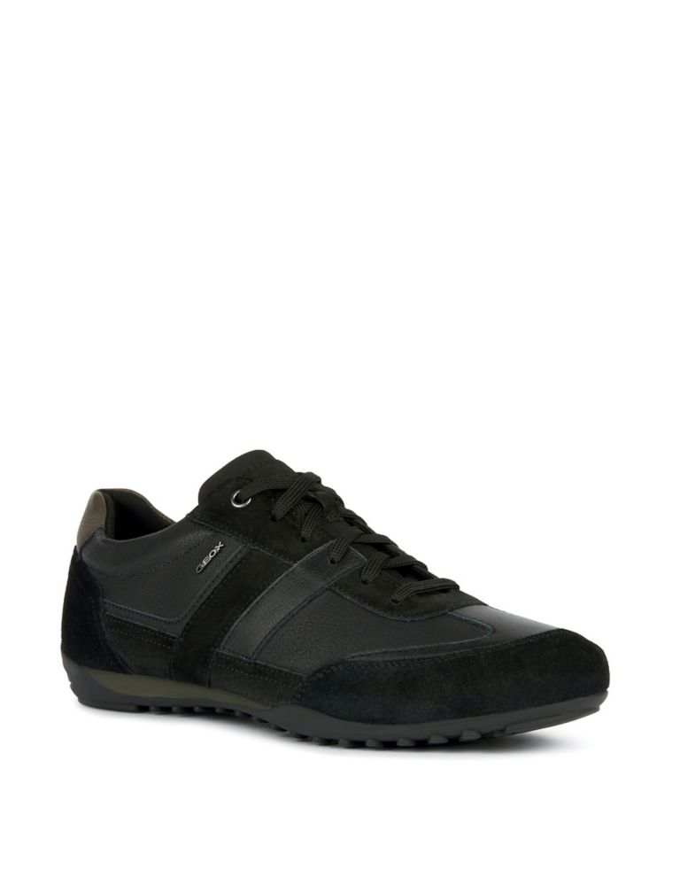 Leather & Suede Lace Up Trainers | Geox | M&S