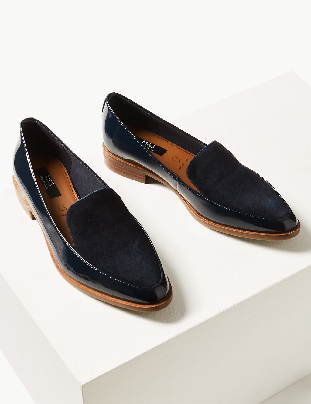 Leather & Suede Loafers 2 of 5