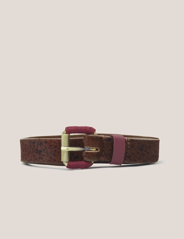 Leather Animal Print Belt 3 of 3