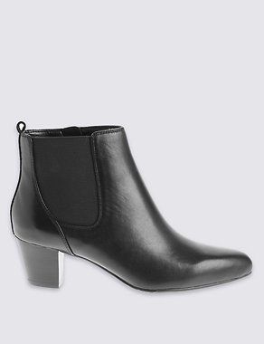 Leather Ankle Boots Image 2 of 6