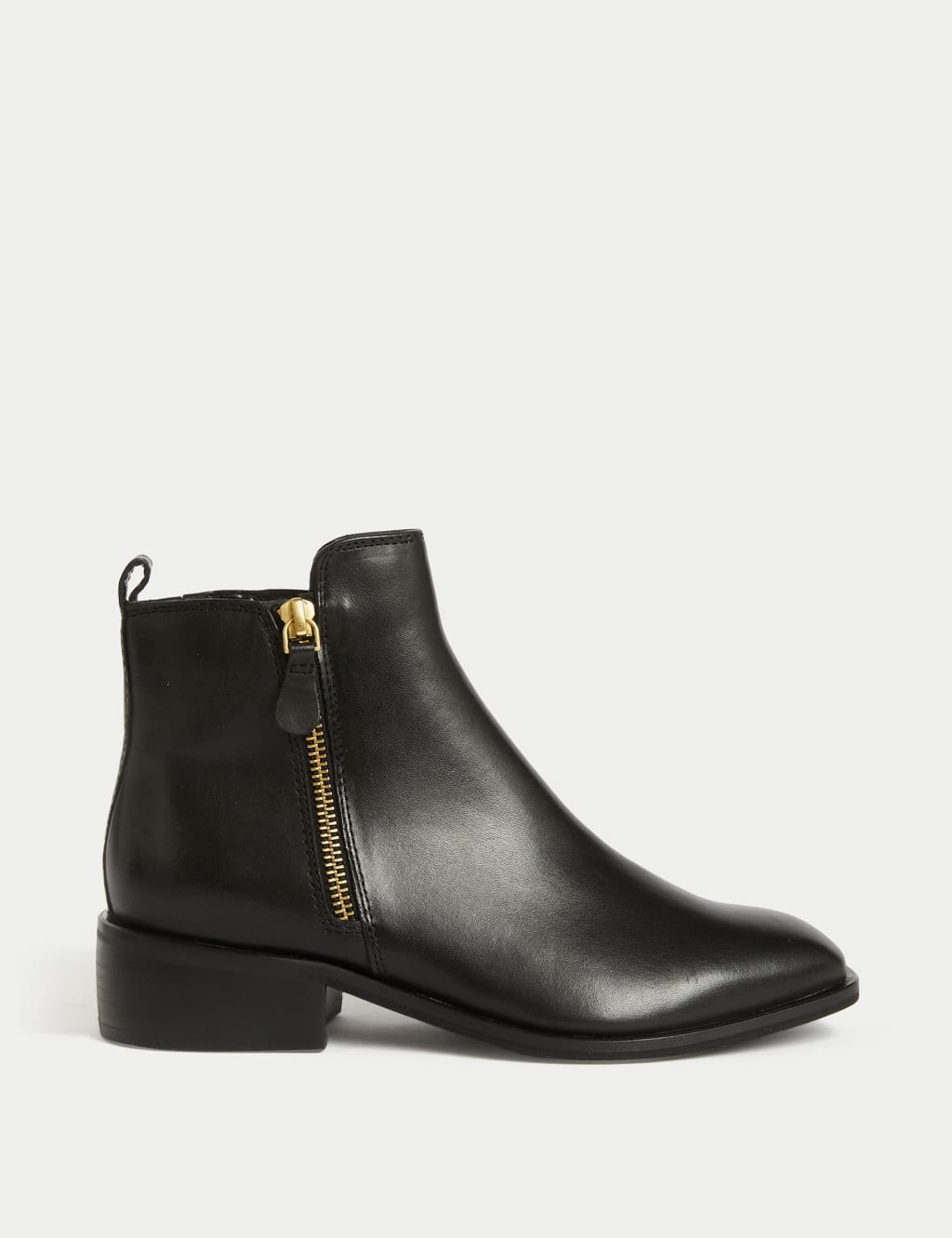 m and s black ankle boots
