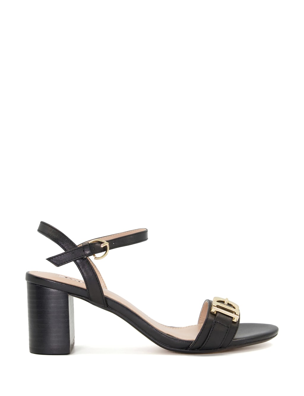 Leather Ankle Strap Block Heel Sandals | Dune London | M&S