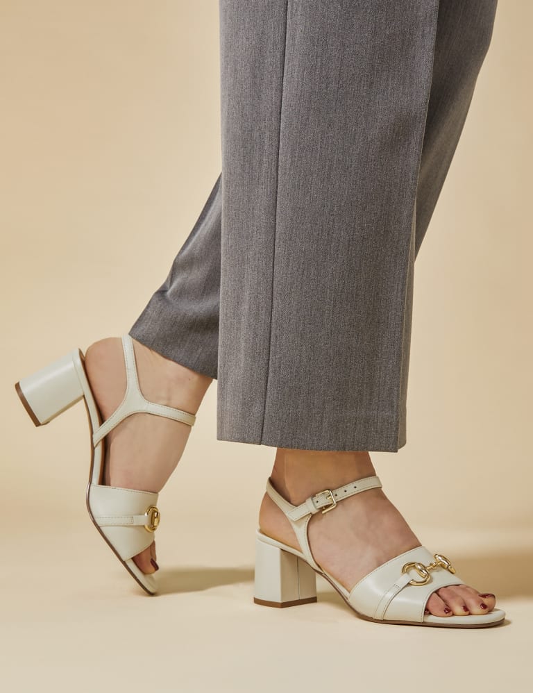 Gucci leather mid heel sandal clearance