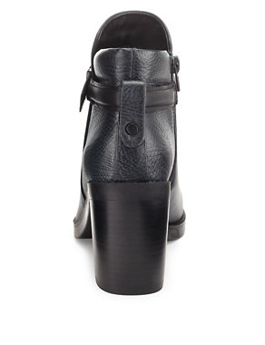 Leather Ankle Strap Boots with Insolia® Image 2 of 5
