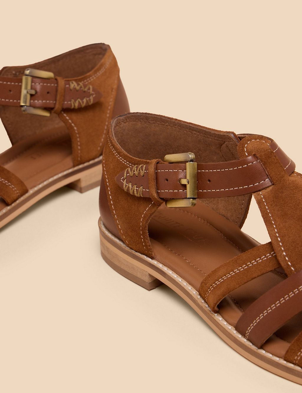 Leather Ankle Strap Fisherman Sandals 4 of 4