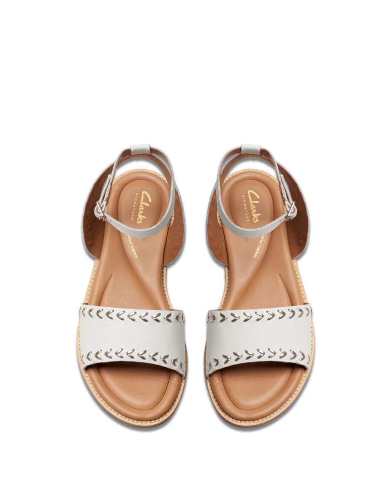 Clarks ankle strap flats 2025