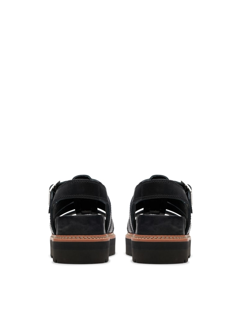 Leather Ankle Strap Flatform Sandals 5 of 6