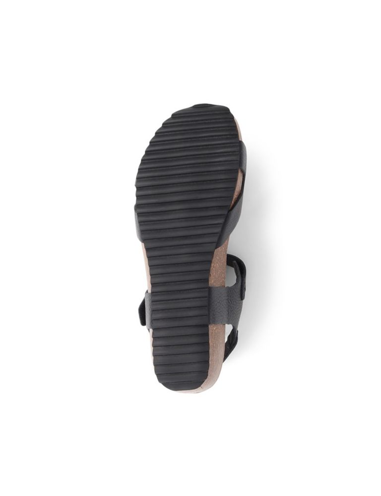 Leather Ankle Strap Flatform Sandals 7 of 7