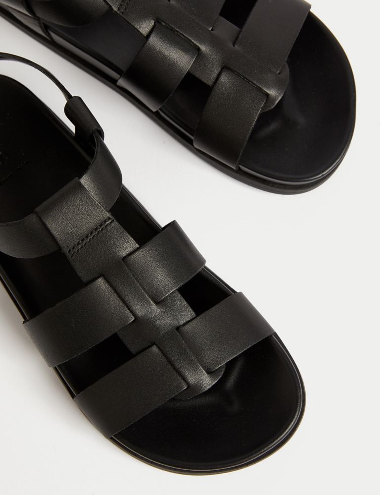 Leather Ankle Strap Footbed Sandals 3 of 3