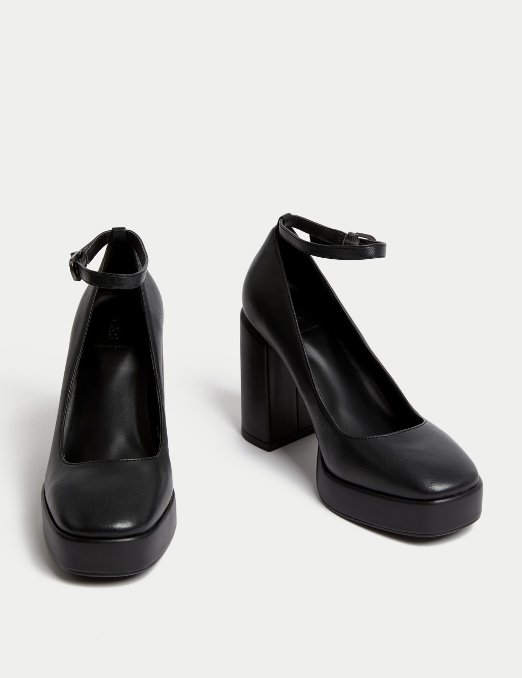Leather Ankle Strap Platform Heels M&S Collection M&S