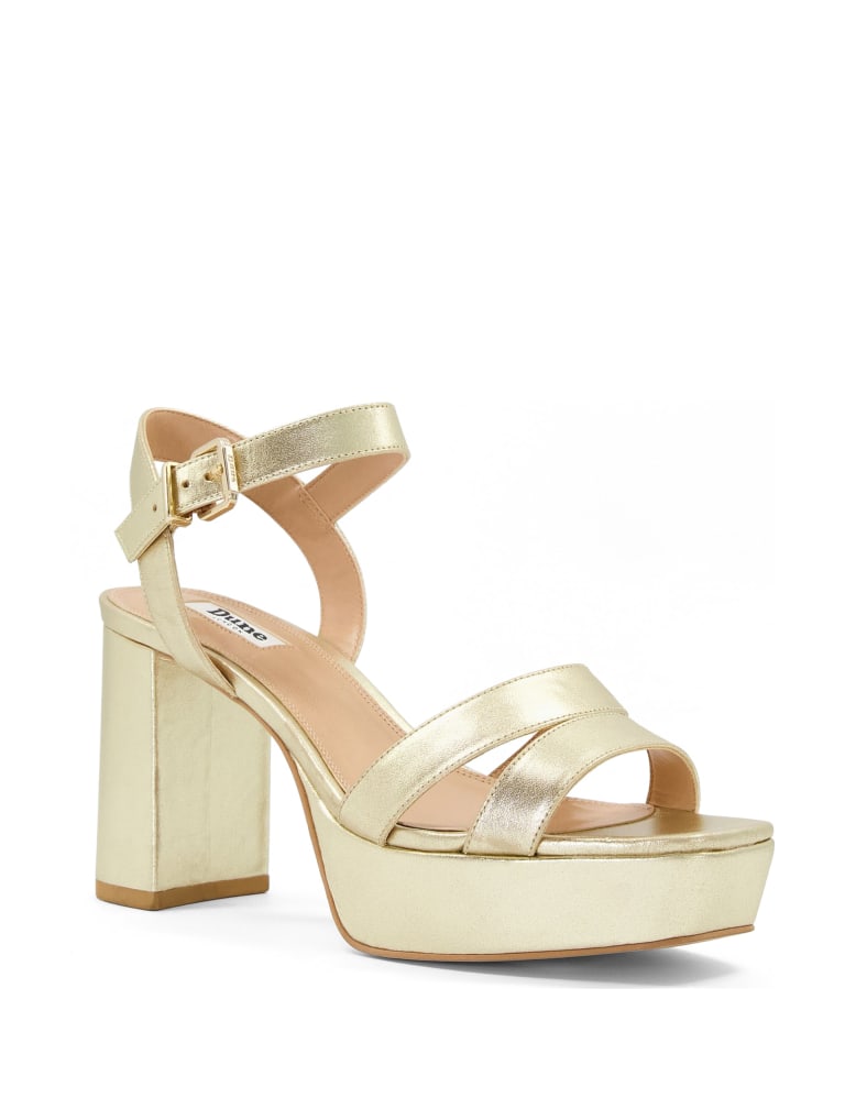 Leather Ankle Strap Platform Sandals 2 of 4