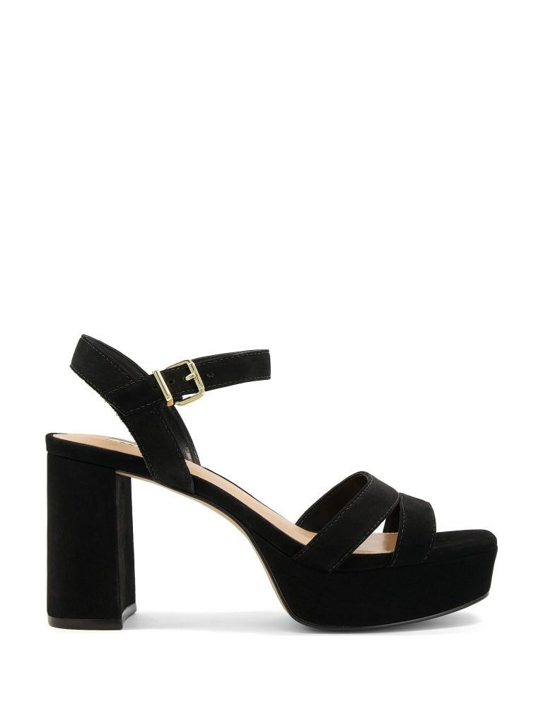 Leather Ankle Strap Platform Sandals | Dune London | M&S