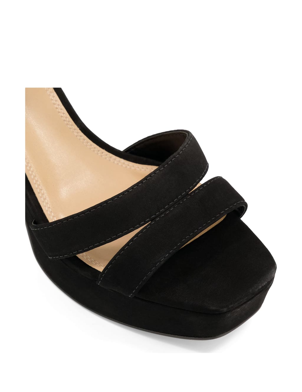 Leather Ankle Strap Platform Sandals 1 of 5