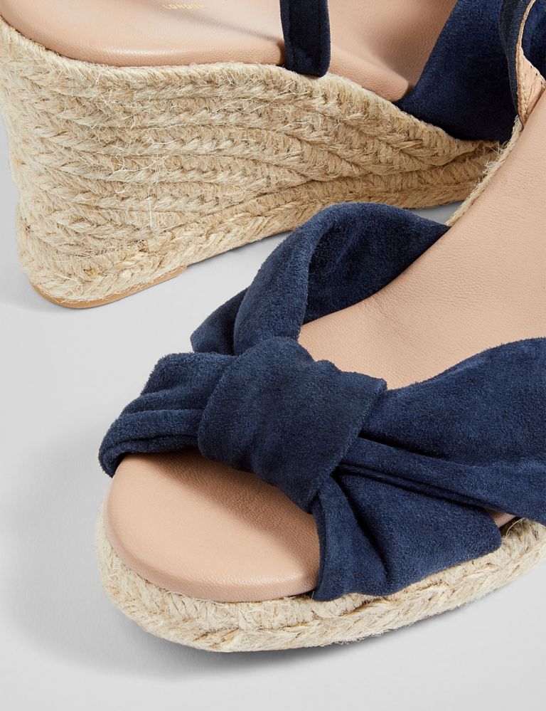 Leather Ankle Strap Wedge Espadrilles 3 of 3